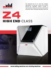 دستگاه میلینگ vhf مدل Z4 سری High End برای دندانپزشکی در یک جلسه (Same-day Dentistry)